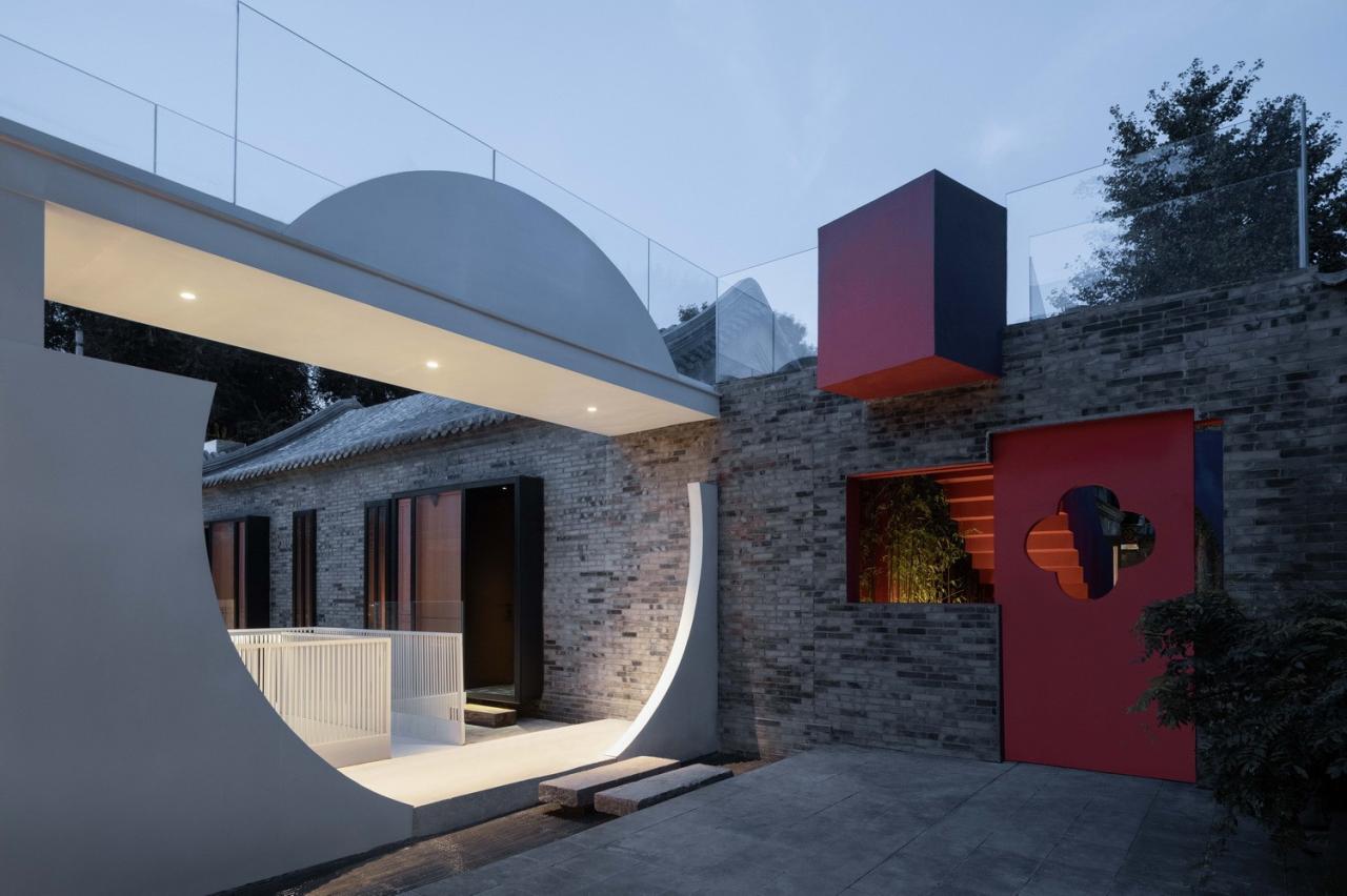 BIM建筑|新与旧的穿插对话-北锣鼓巷91号四合院改造设计 / 介介工作室