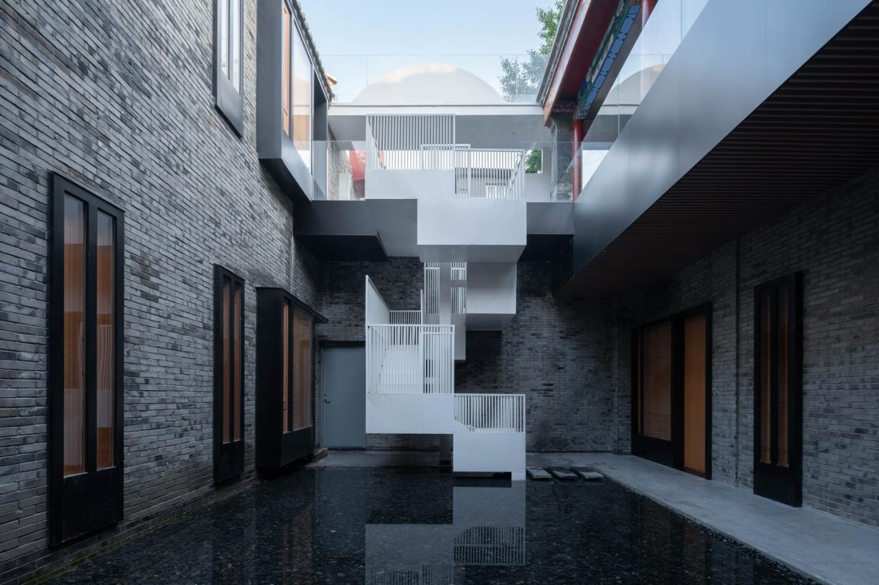 BIM建筑|新与旧的穿插对话-北锣鼓巷91号四合院改造设计 / 介介工作室