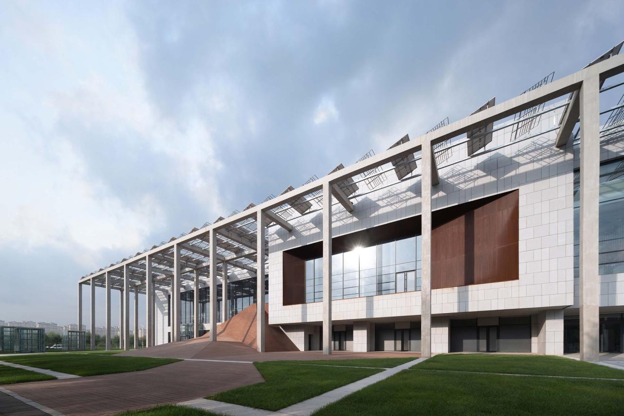 BIM建筑|白沙岛金融生态小镇社区中心 / URBANUS都市实践