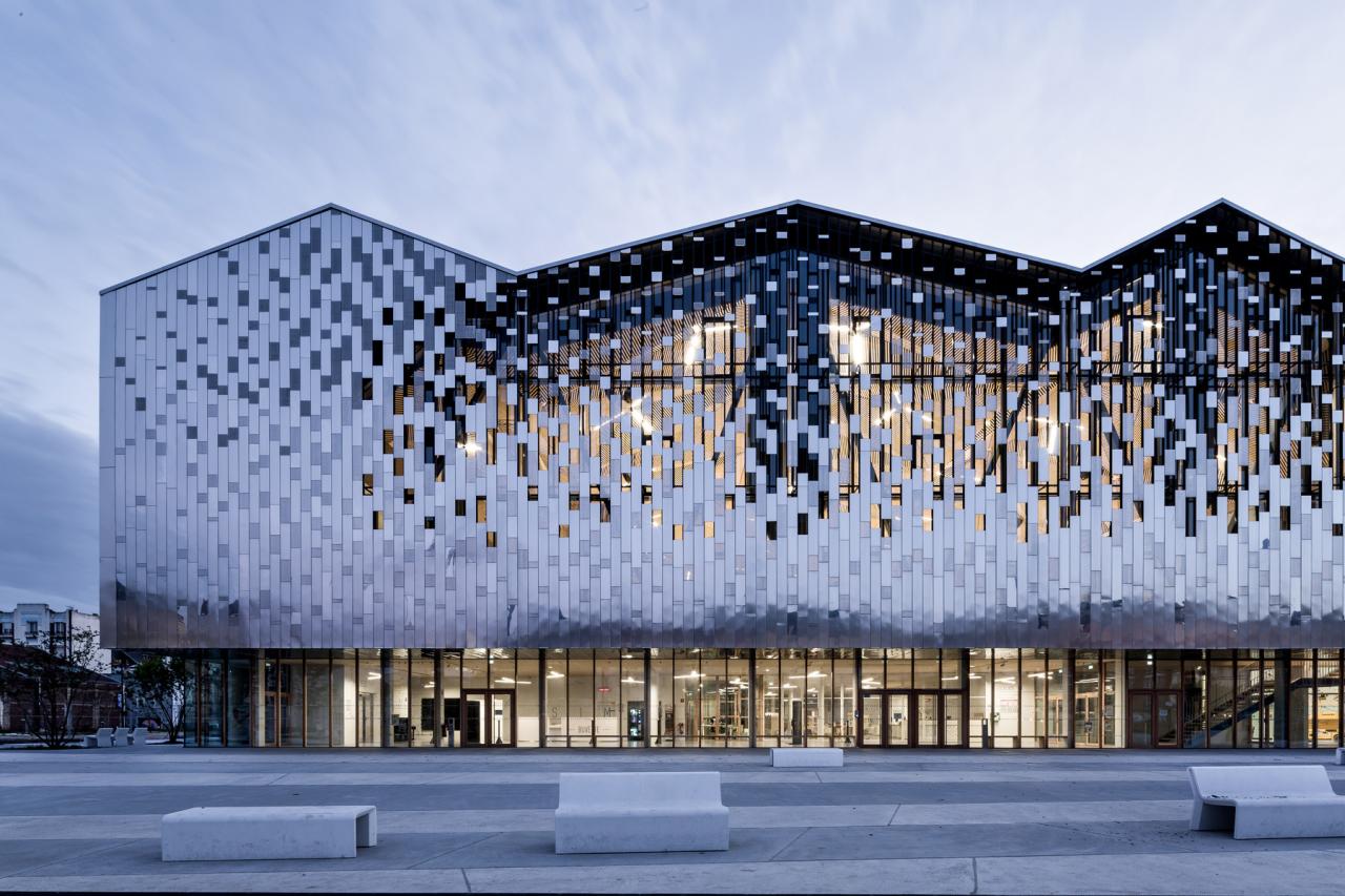 BIM建筑|Pôle Simone Veil 多功能运动中心 / K architectures Sigwalt Herman