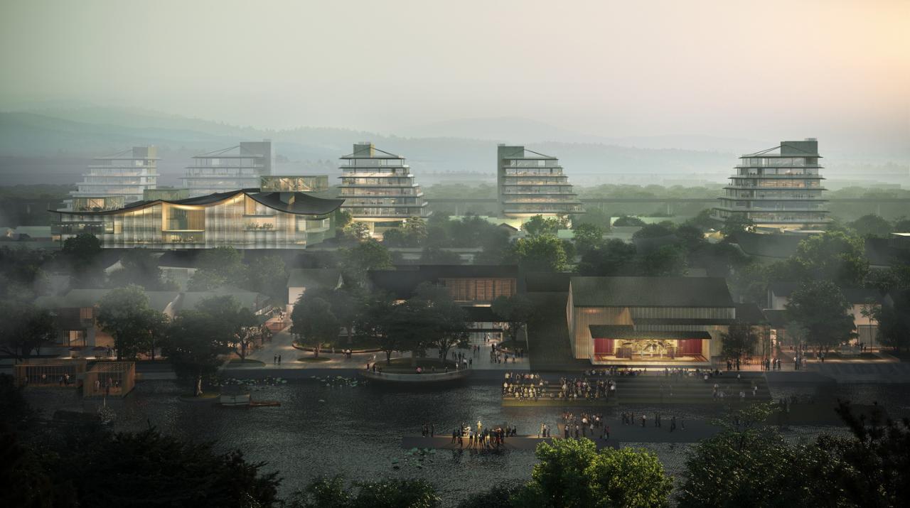 BIM建筑|中标候选方案 | 造物环：苏州青苔中日工业设计村 / line+、MLA+