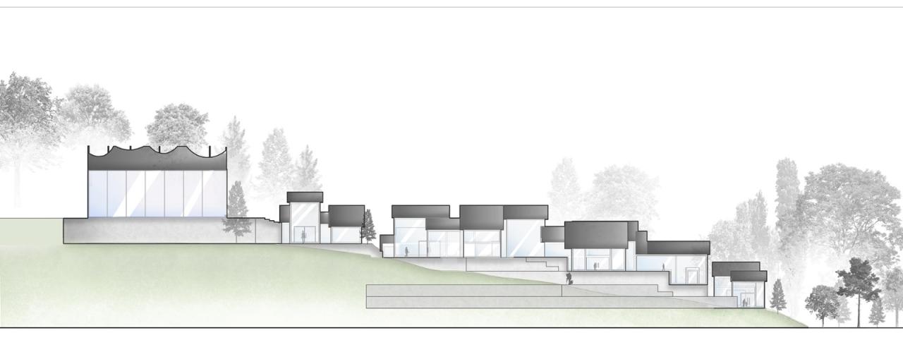 BIM建筑|林河陌影——仙市古镇活动综合体方案设计 / 外行建筑