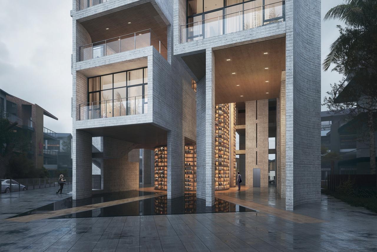 BIM建筑|围城酒店：酒店与文学 / 南旭