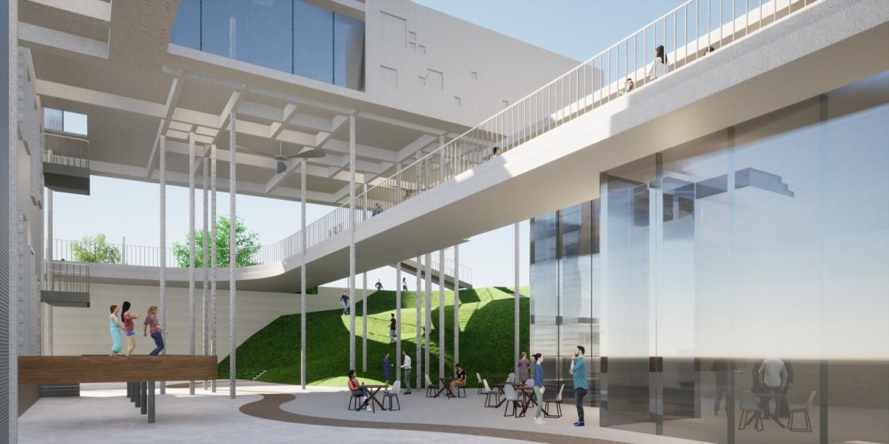 BIM建筑|“聚能浮云”设计功能与景观并存 绿色公共空间连接小区互动 吕元祥建筑师事务所广州番禺广场变电站设计方案获胜