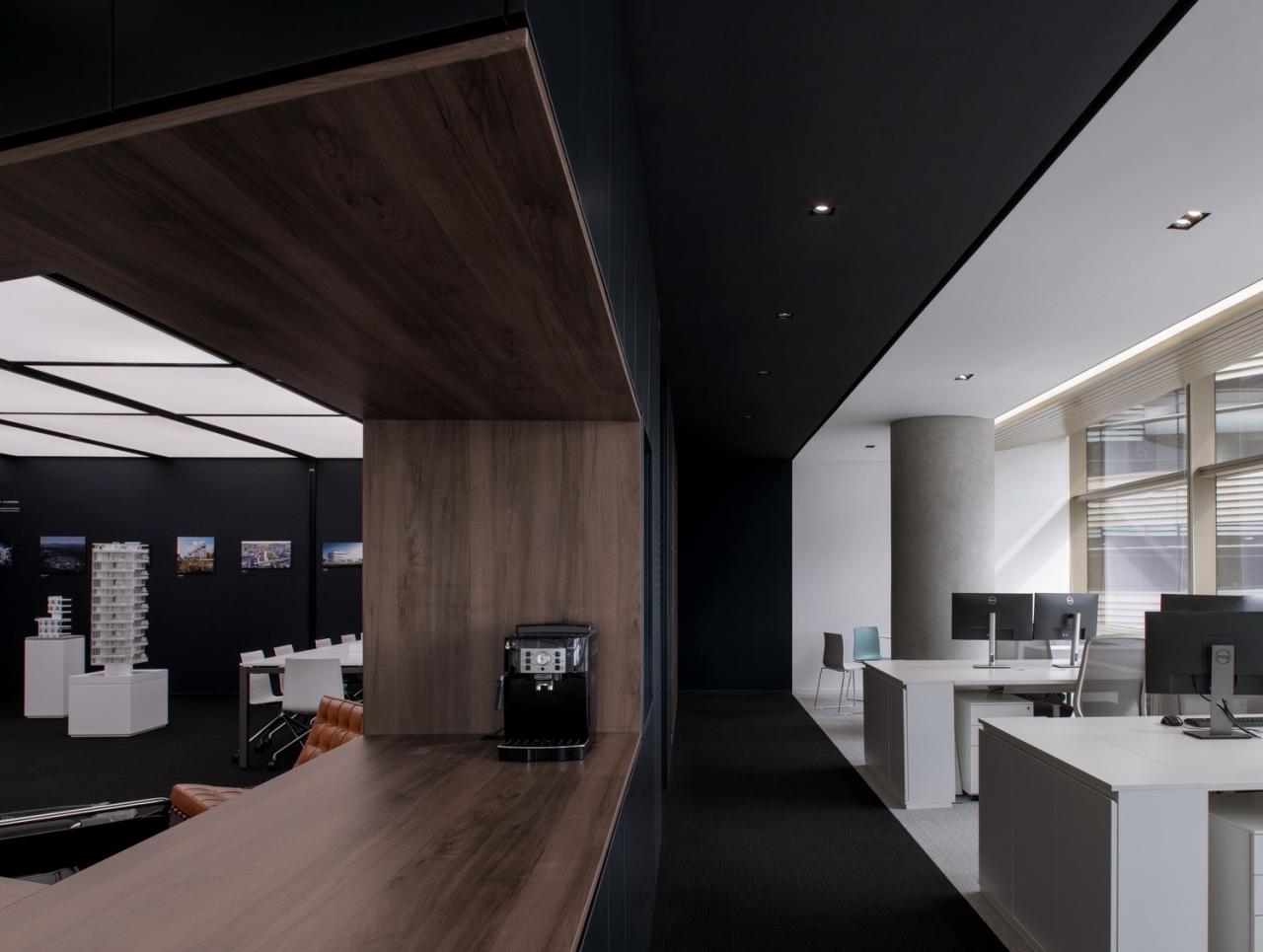 BIM建筑|设计师办公室： 黑白容器 / line+建筑事务所