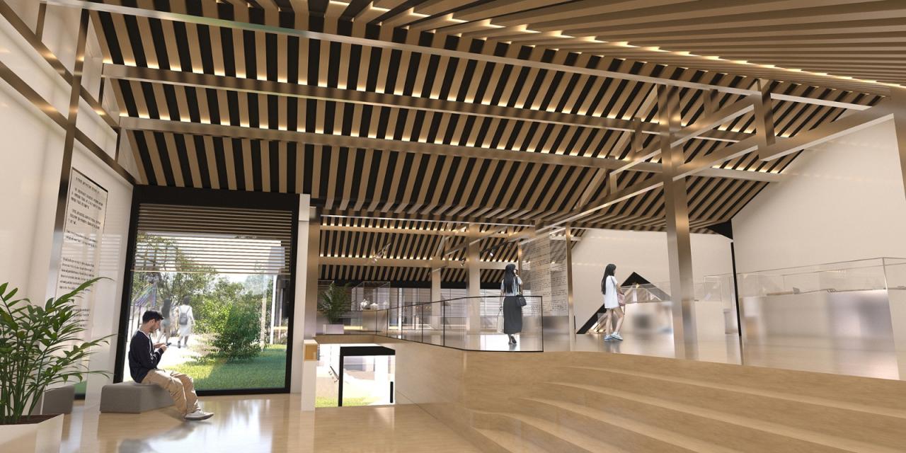 BIM建筑|林河陌影——仙市古镇活动综合体方案设计 / 外行建筑