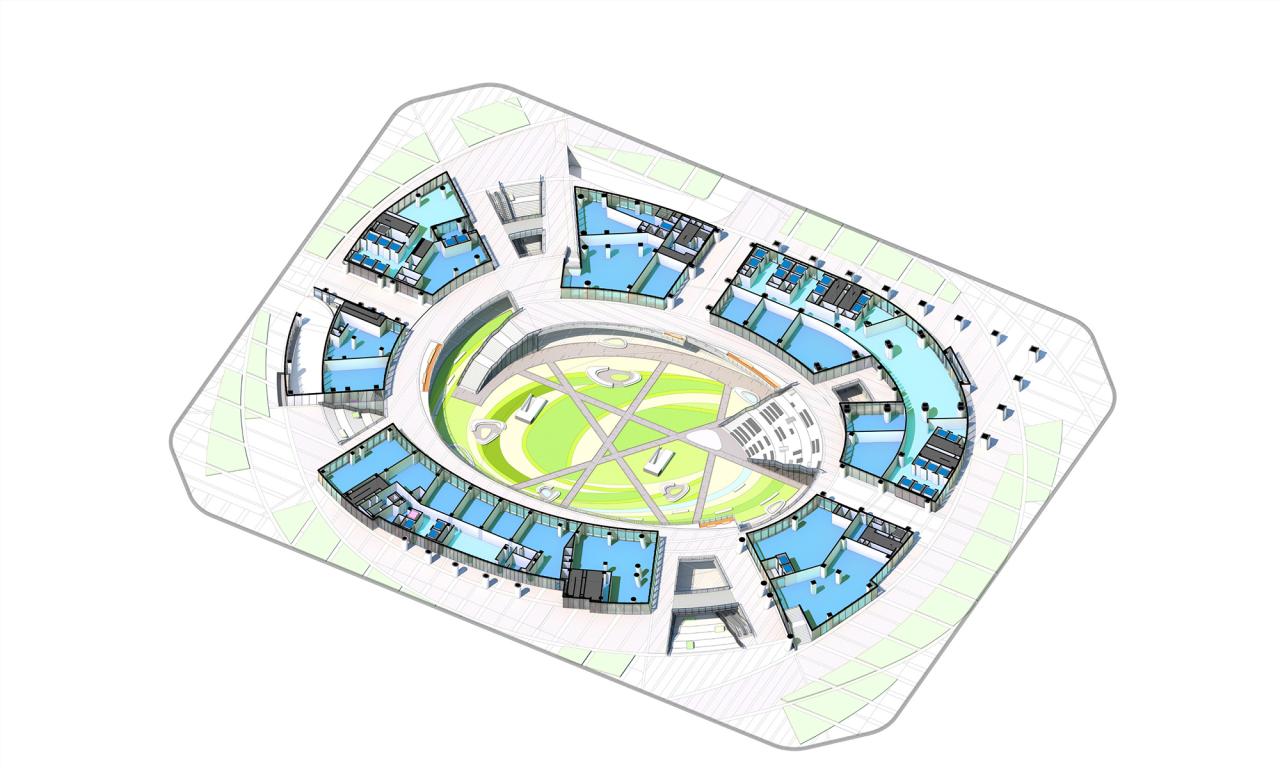 BIM建筑|成都高新万科中心——高新区的城市花园 / Laguarda.Low Architects