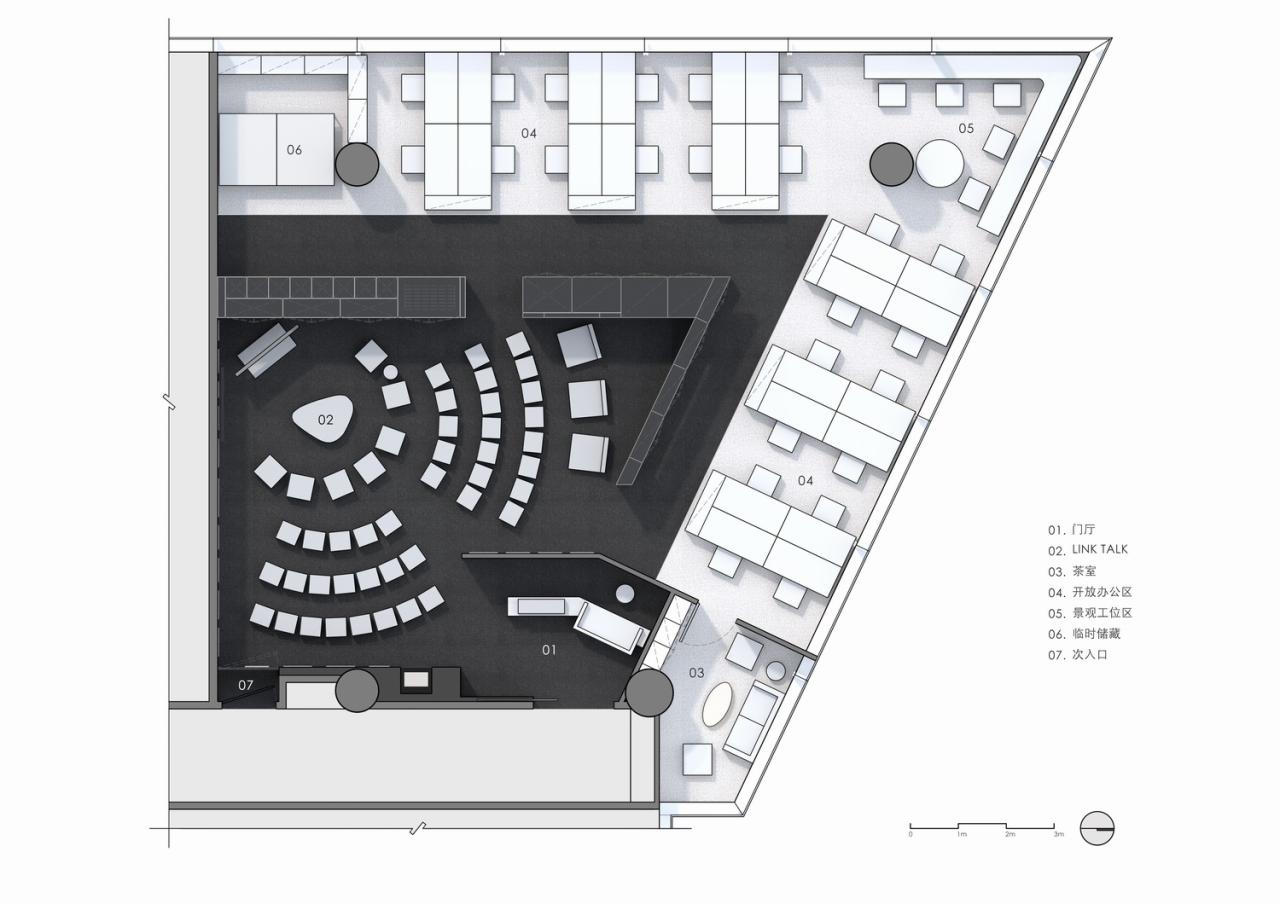 BIM建筑|设计师办公室： 黑白容器 / line+建筑事务所