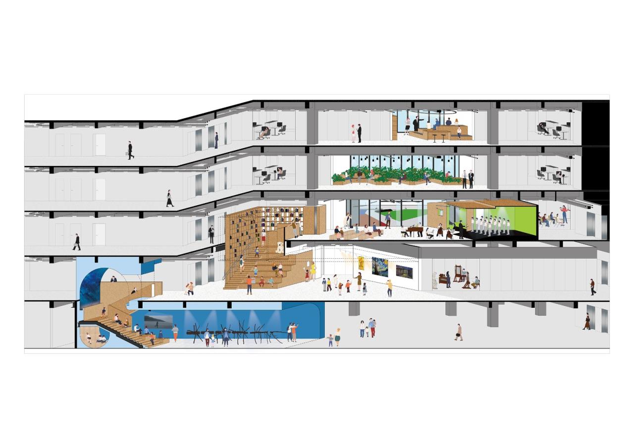 BIM建筑|嘉年华校园 Carnival School / 也似建筑设计