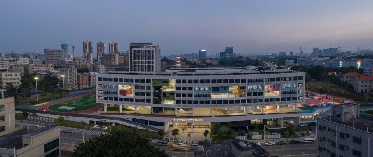 BIM建筑|深圳市龙华区行知中学 / 筑博设计-联合公设