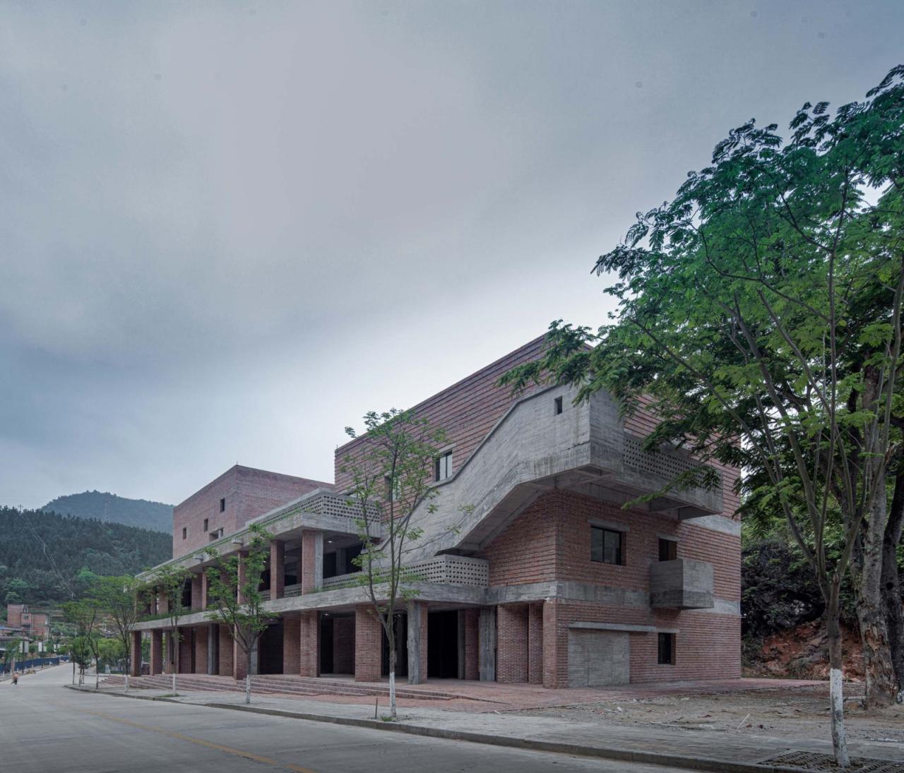 BIM建筑|江华瑶族水口镇如意村文化服务中心及特色工坊 / 地方工作室