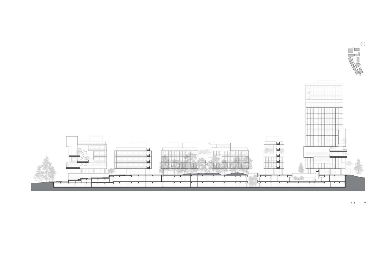 BIM建筑|成都麓湖漂浮总部办公楼 / 直向建筑