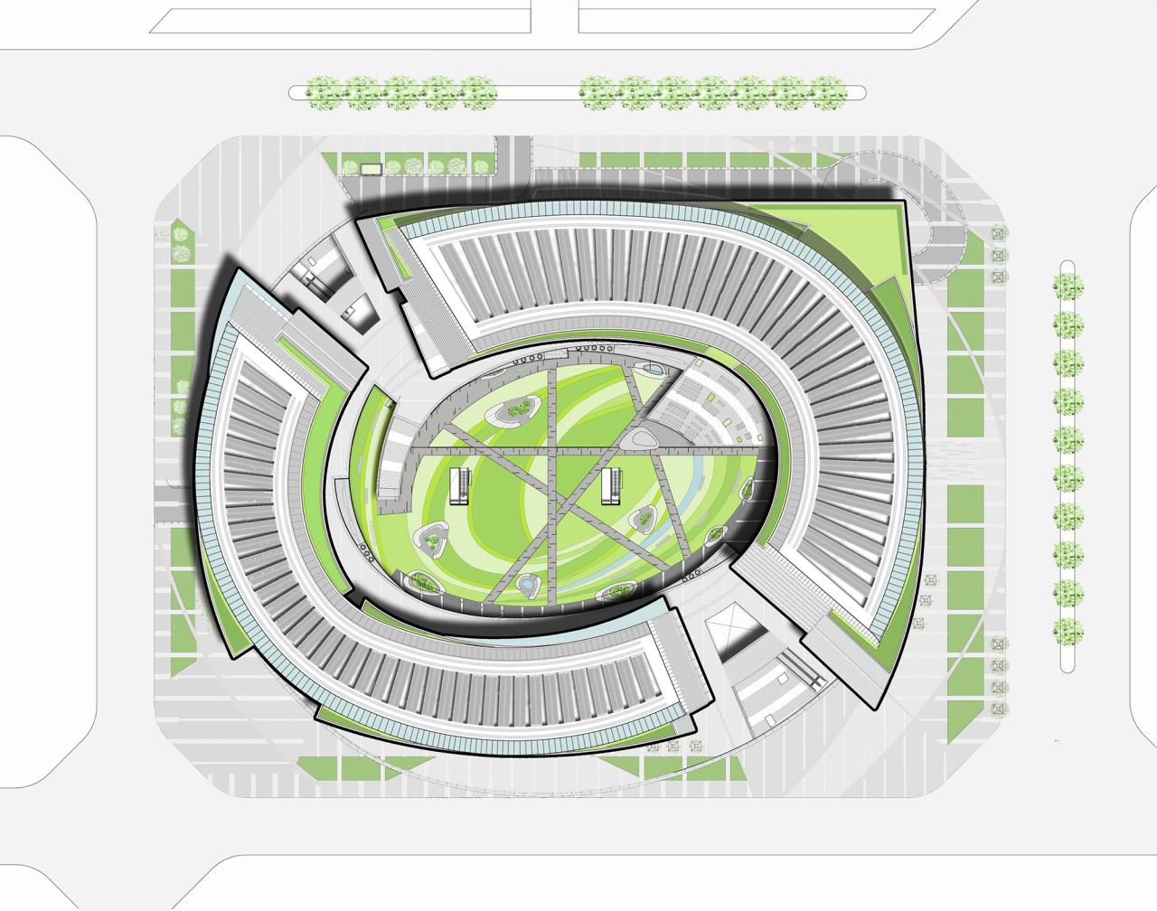 BIM建筑|成都高新万科中心——高新区的城市花园 / Laguarda.Low Architects