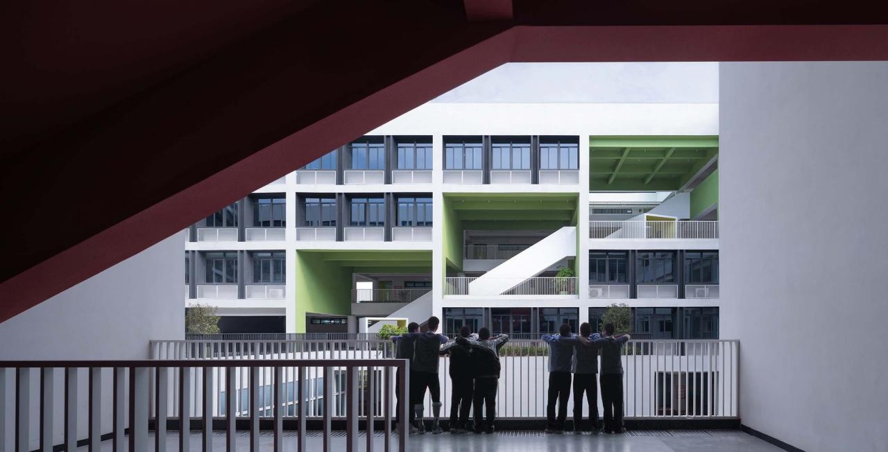 BIM建筑|深圳市龙华区行知中学 / 筑博设计-联合公设