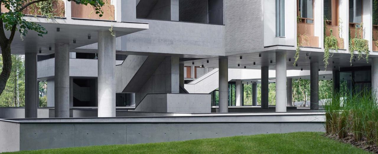 BIM建筑|成都麓湖漂浮总部办公楼 / 直向建筑