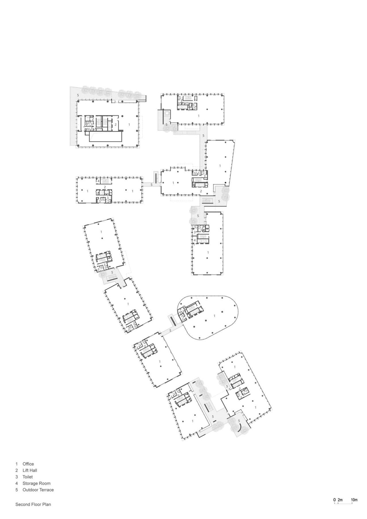 BIM建筑|成都麓湖漂浮总部办公楼 / 直向建筑