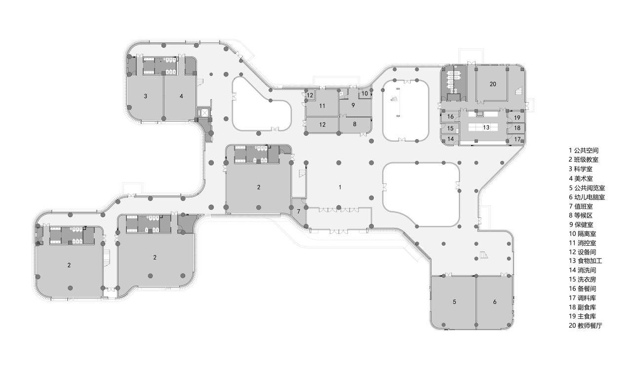 BIM建筑|渭南市政府机关幼儿园 / 中合元创建筑设计股份有限公司