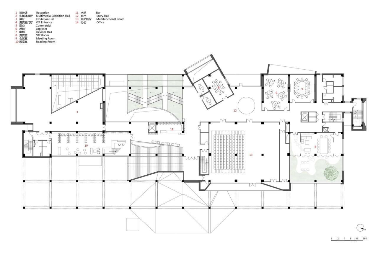 BIM建筑|白沙岛金融生态小镇社区中心 / URBANUS都市实践