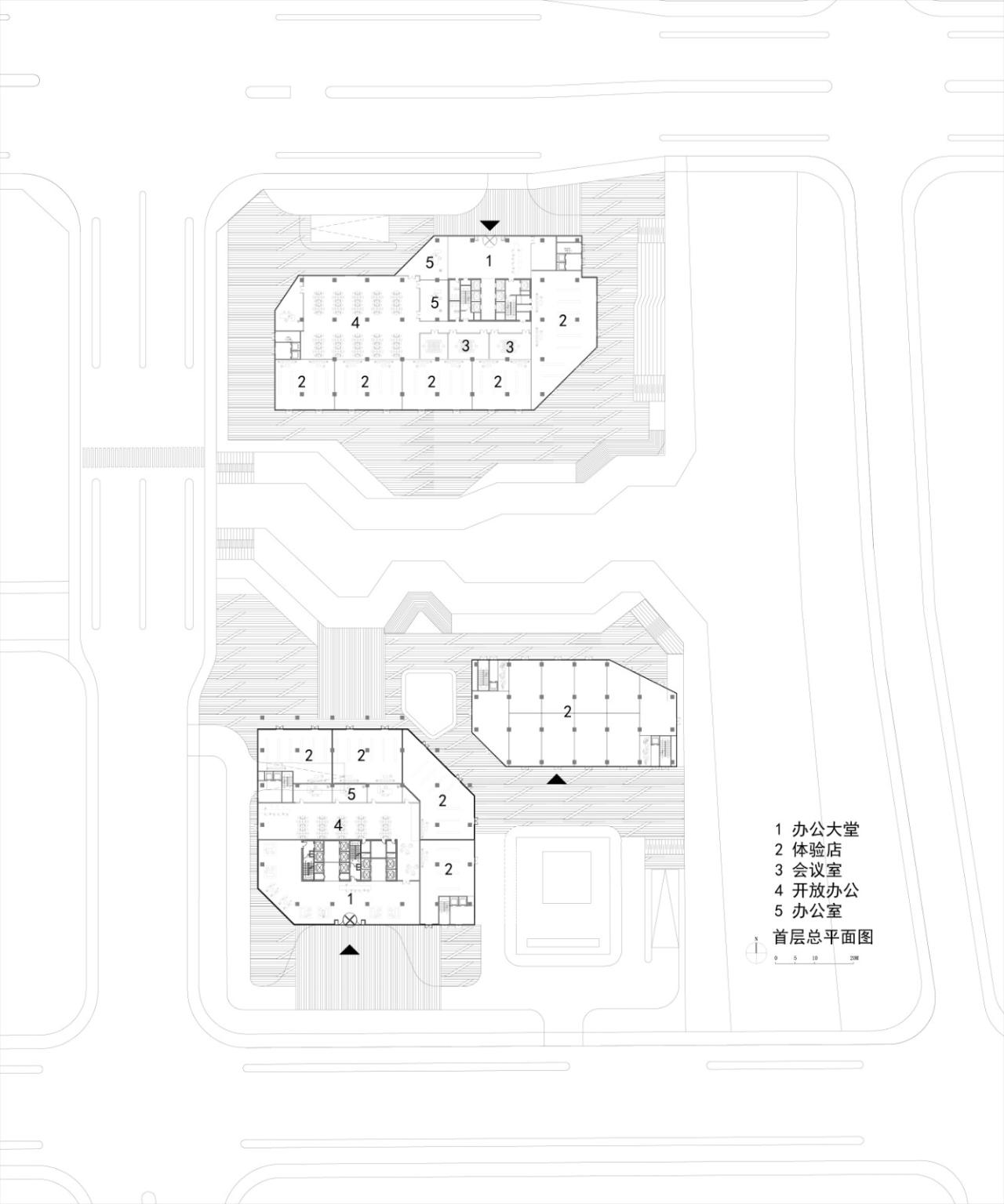 BIM建筑|一桥两相望:苏州高铁新城双子塔 / 简和建筑