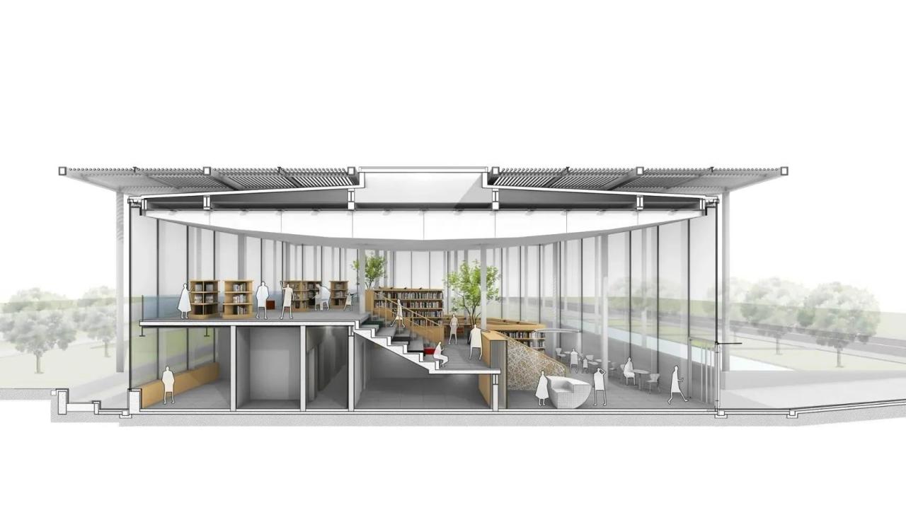 BIM建筑|云幔书屋 ：内外无界的极致透明 / UUA