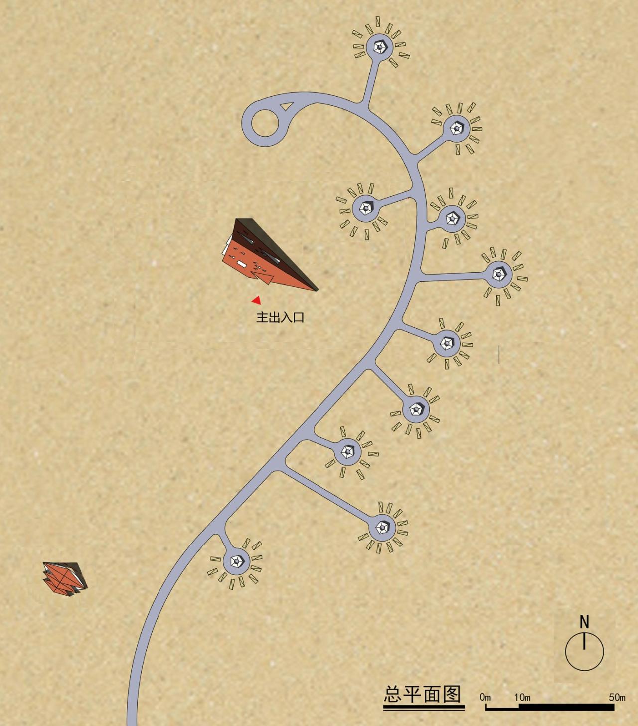 BIM建筑|大漠星河营地接待中心 / 三文建筑