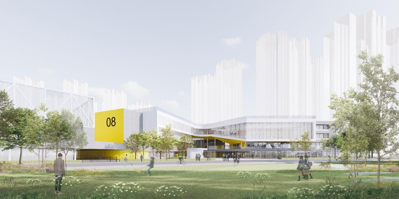 BIM建筑|天府新区海洋路中学 / MAT 超级建筑事务所