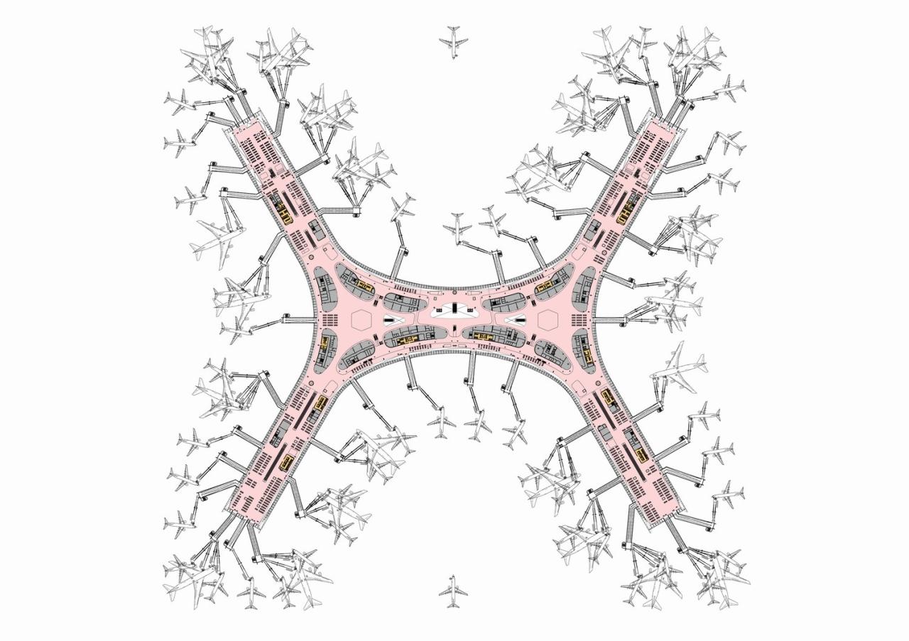 BIM建筑|航空建筑新标杆：深圳宝安国际机场卫星厅 / GDAD、Aedas、兰德隆与布朗