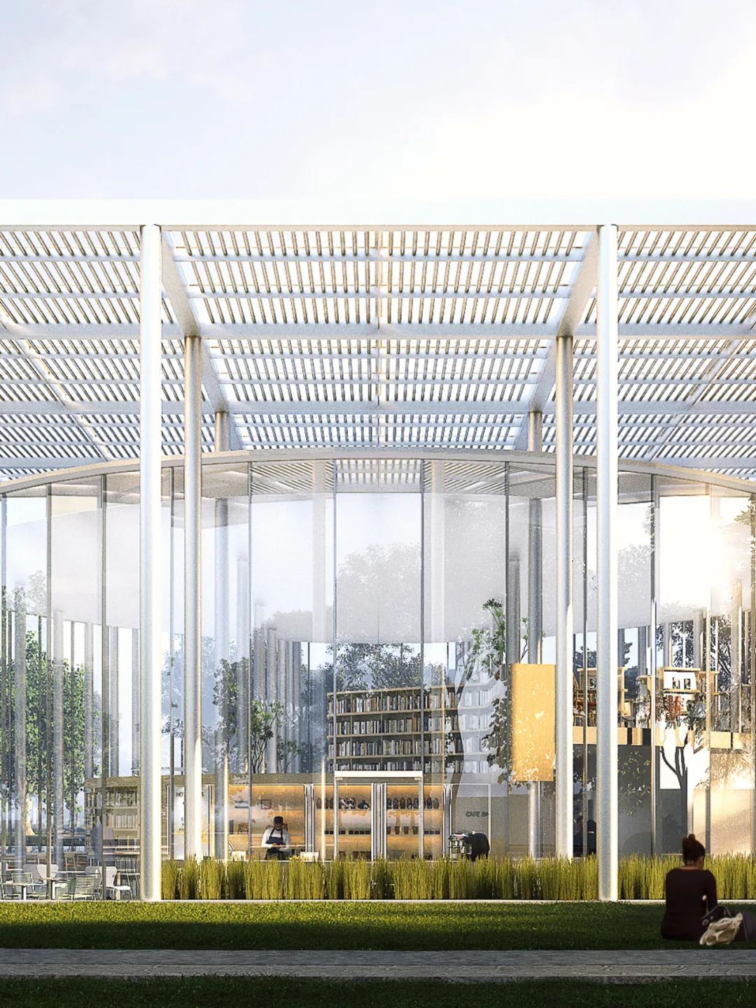 BIM建筑|云幔书屋 ：内外无界的极致透明 / UUA