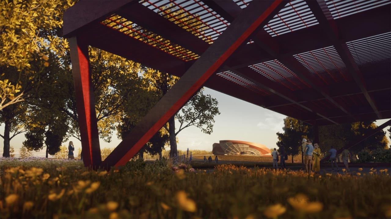 BIM建筑| ‘冷战退伍军人纪念碑’方案 / Oyler Wu