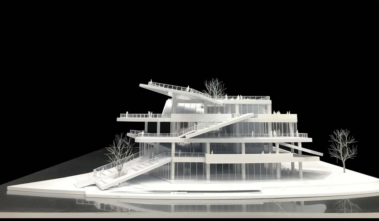 BIM建筑|漫游白色切片，上海之鱼 / 同济原作设计工作室