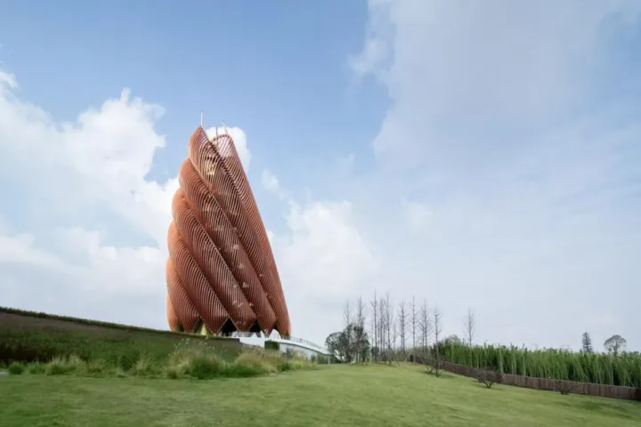 BIM建筑|成都熊猫基地熊猫塔，机械‘竹笋’ / UDG.零号工作室
