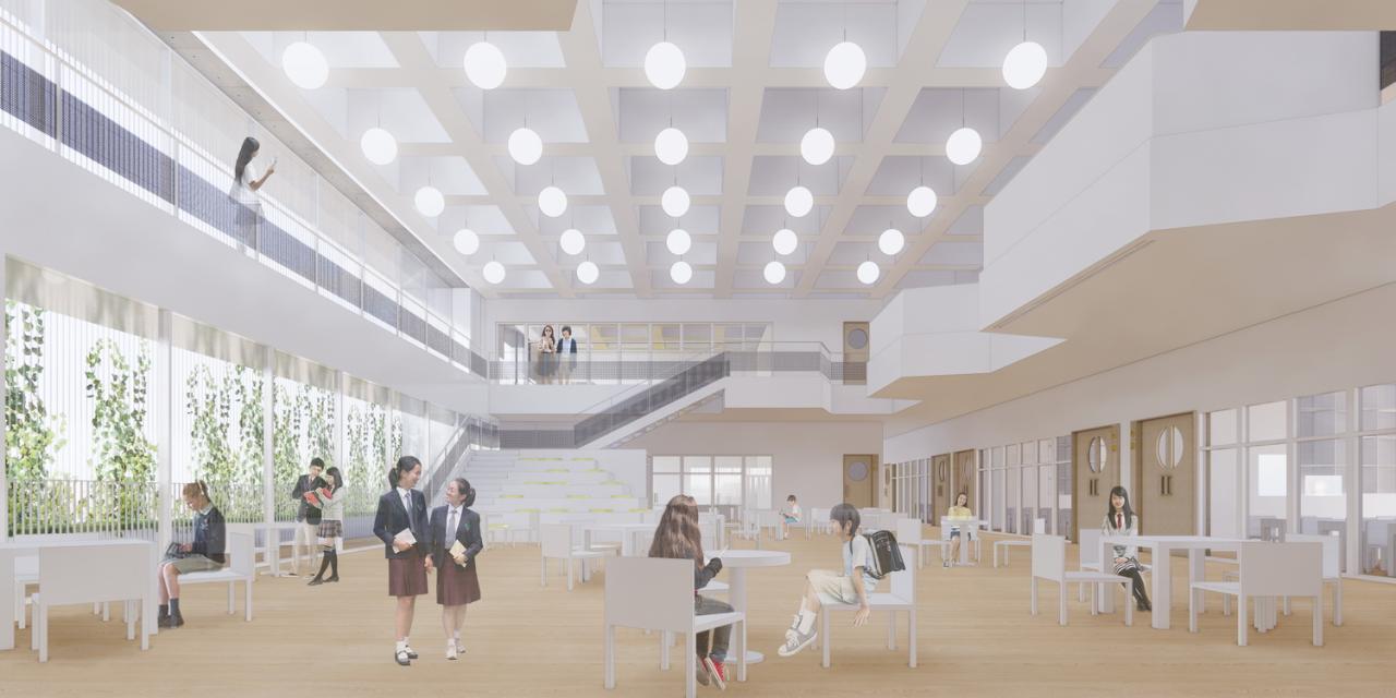 BIM建筑|天府新区海洋路中学 / MAT 超级建筑事务所