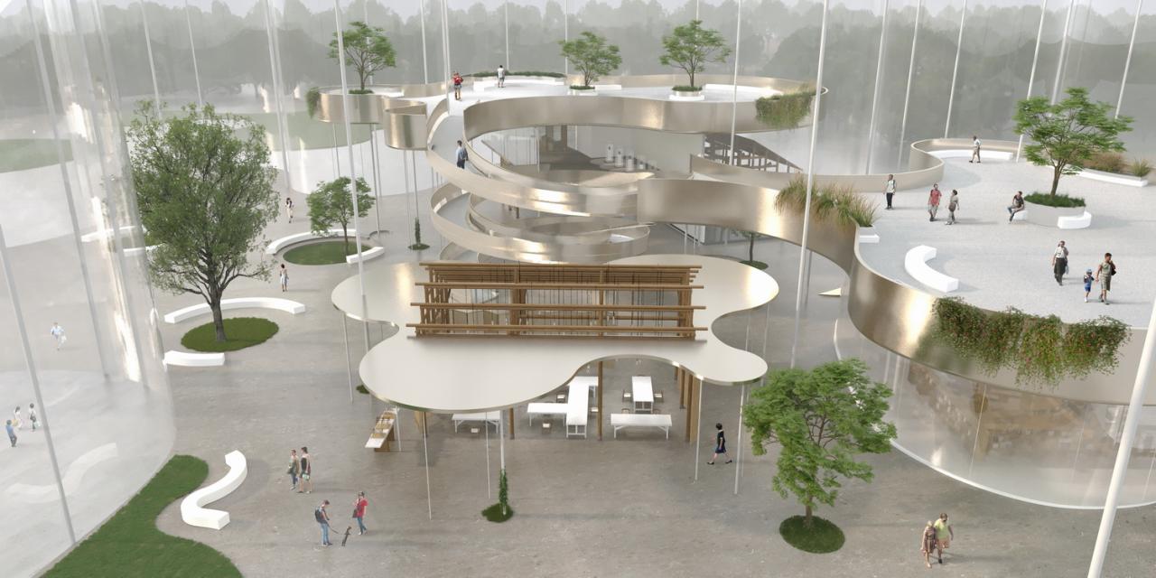 BIM建筑|婺川复园——遵义市务川县文化中心设计方案 / 外行建筑