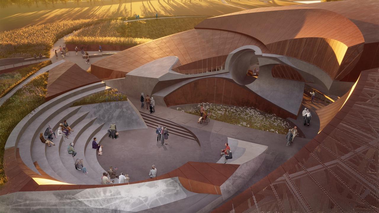 BIM建筑| ‘冷战退伍军人纪念碑’方案 / Oyler Wu