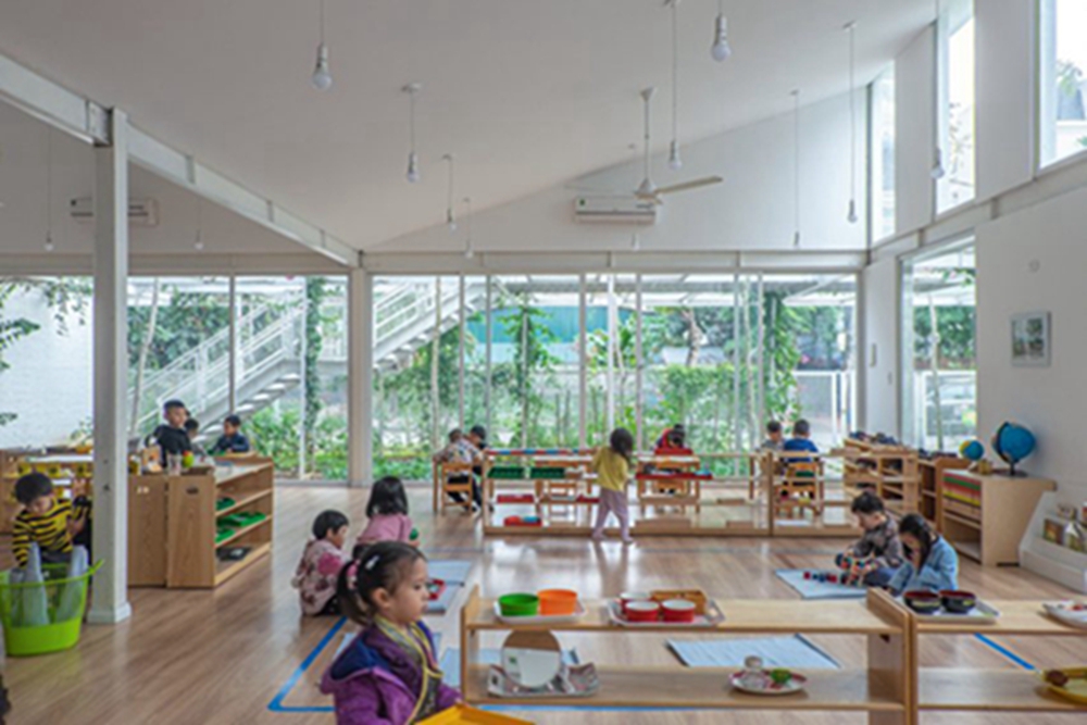 BIM建筑|HGAA工作室设计植物覆盖的幼儿园