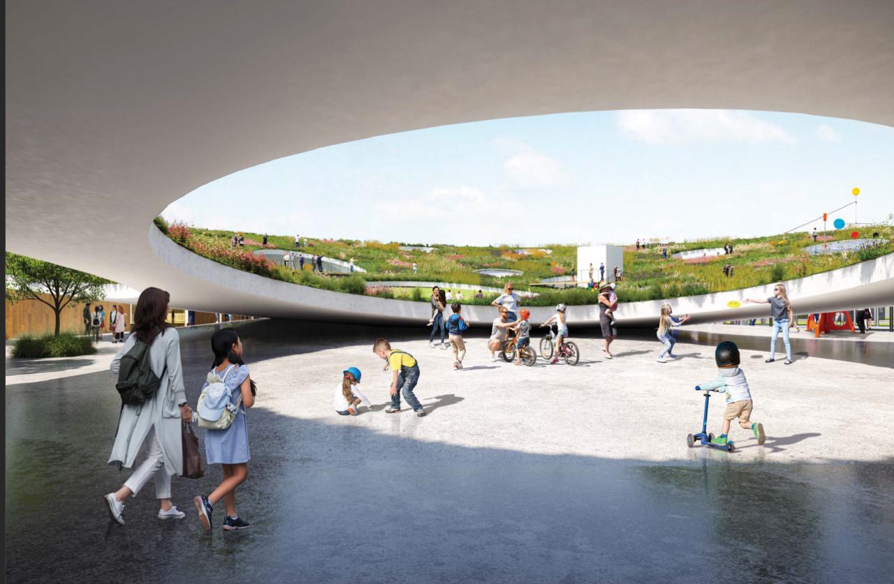 BIM建筑|日本飞驒古川站东区中心设计方案 / 藤本壮介建筑事务所