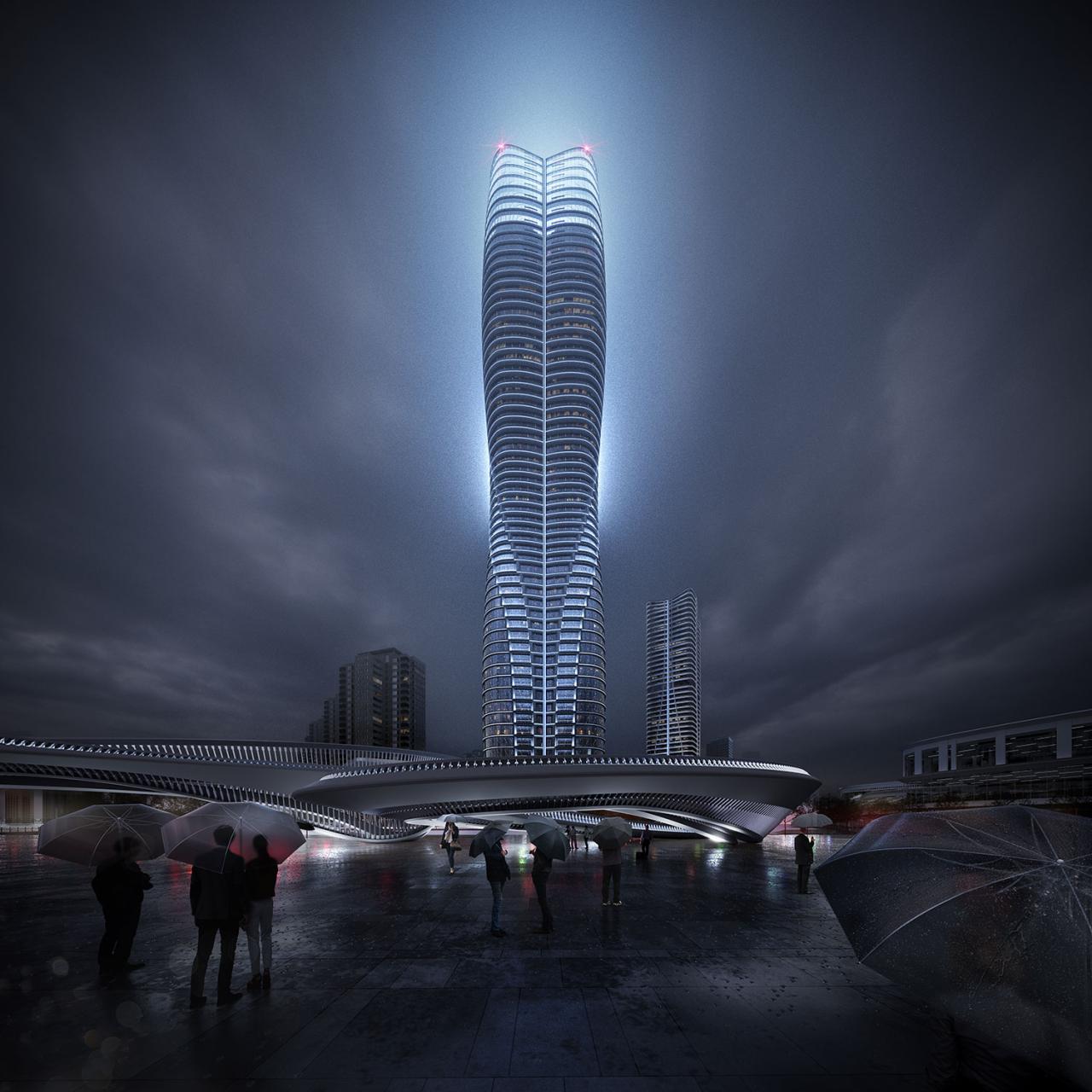 BIM建筑|华南海滨高层设计竞赛方案 / 10 Design