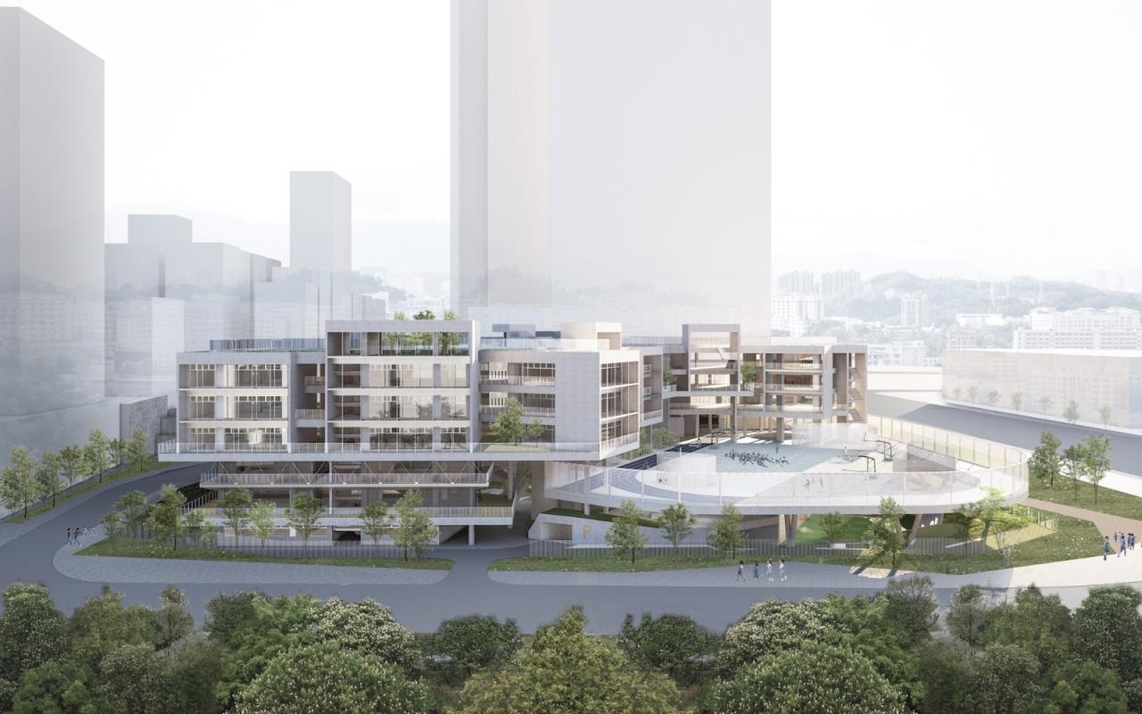 BIM建筑|深圳龙岗下雪村小学 / MAT