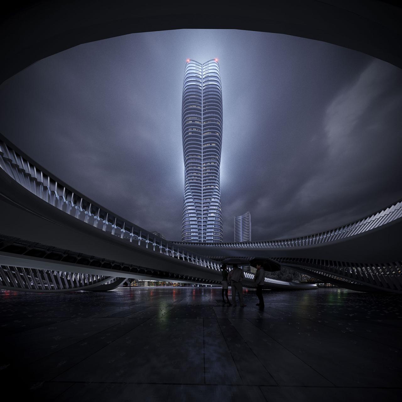 BIM建筑|华南海滨高层设计竞赛方案 / 10 Design