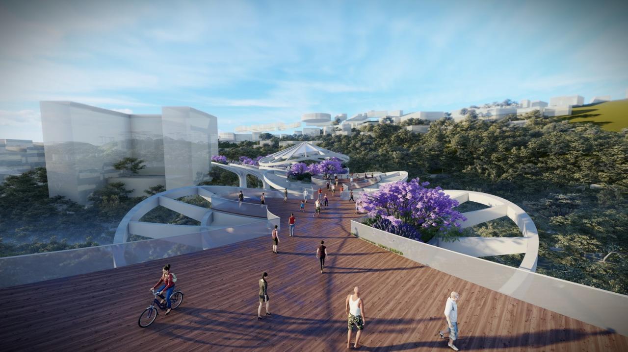 BIM建筑|重庆市北碚区西南大学人行景观桥项目 / 林聪建筑设计工作室