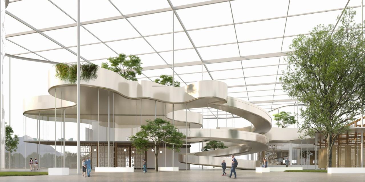 BIM建筑|婺川复园——遵义市务川县文化中心设计方案 / 外行建筑