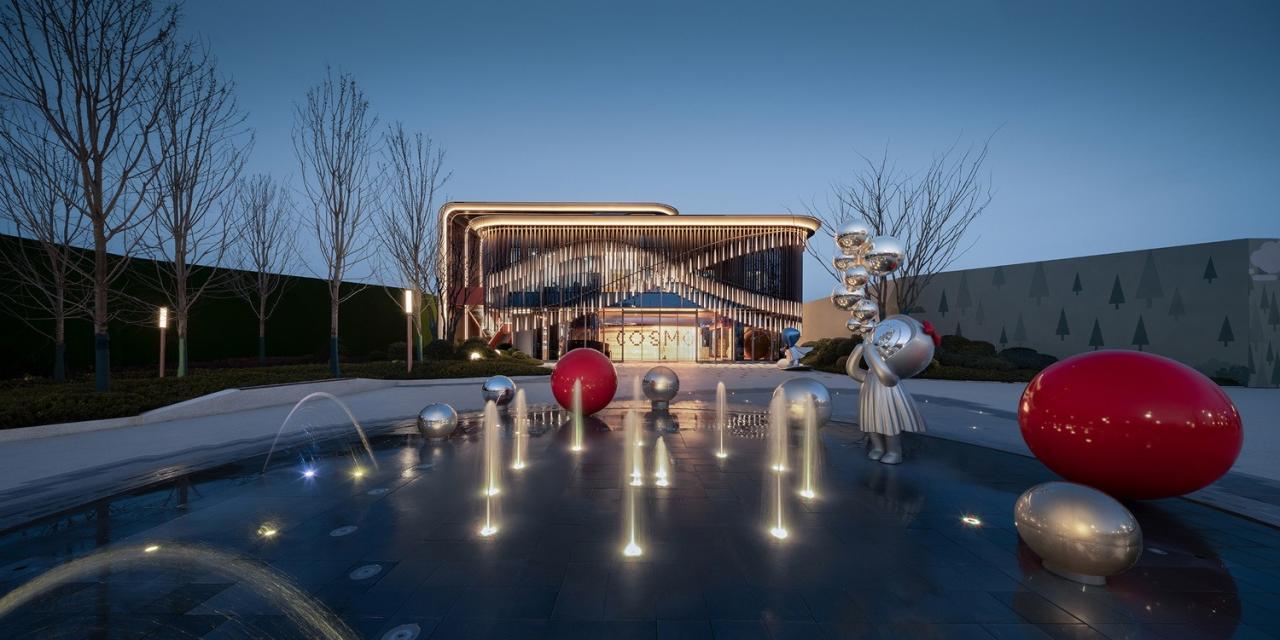 BIM建筑|流动魅力的艺术邂逅 如东金地至尚 ▪ 展示中心 / 成执设计