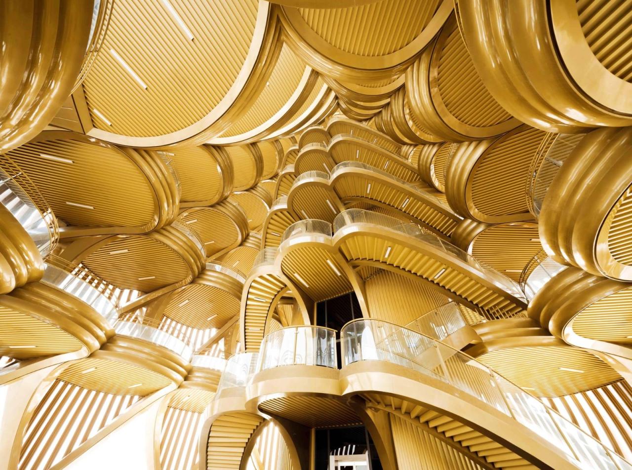 BIM建筑|成都熊猫基地熊猫塔，机械‘竹笋’ / UDG.零号工作室