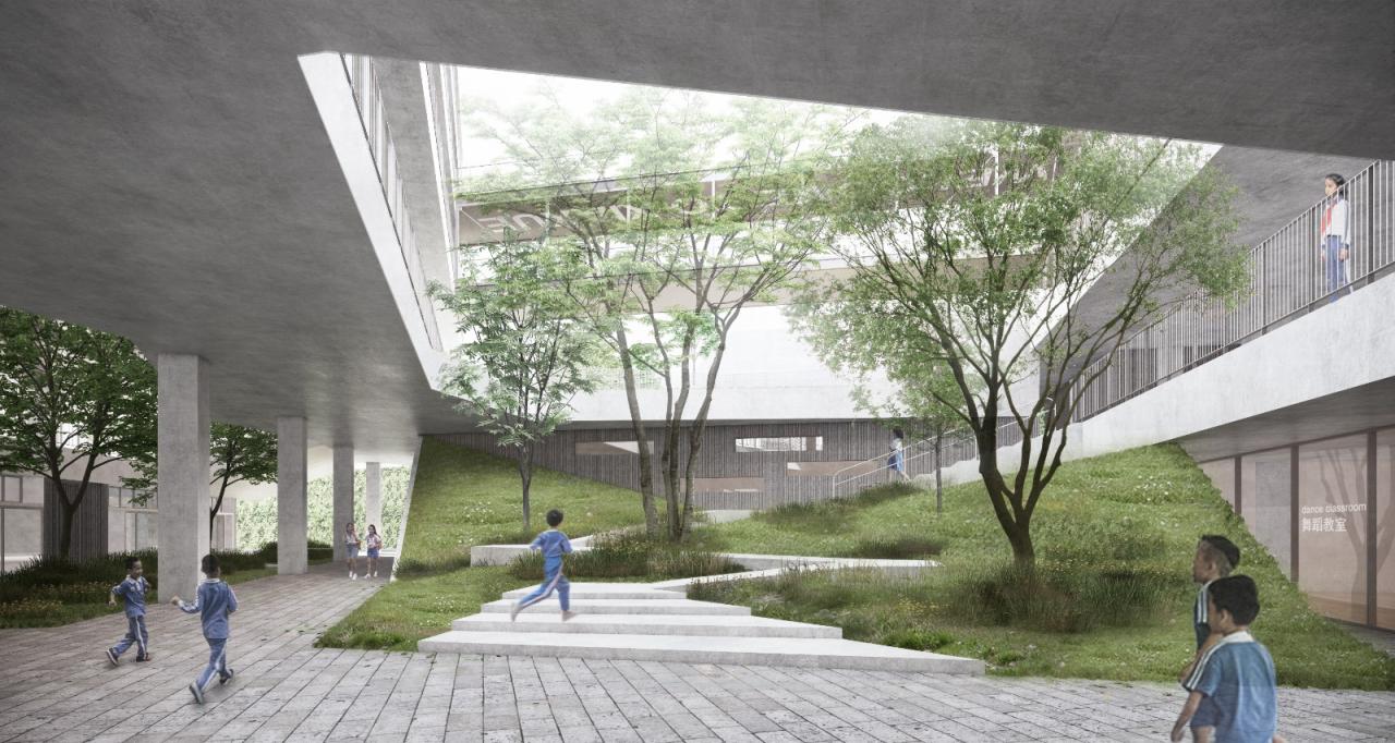 BIM建筑|深圳龙岗下雪村小学 / MAT