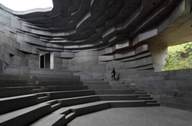 BIM建筑|开放建筑工作室设计石头状音乐厅-BIM建筑网