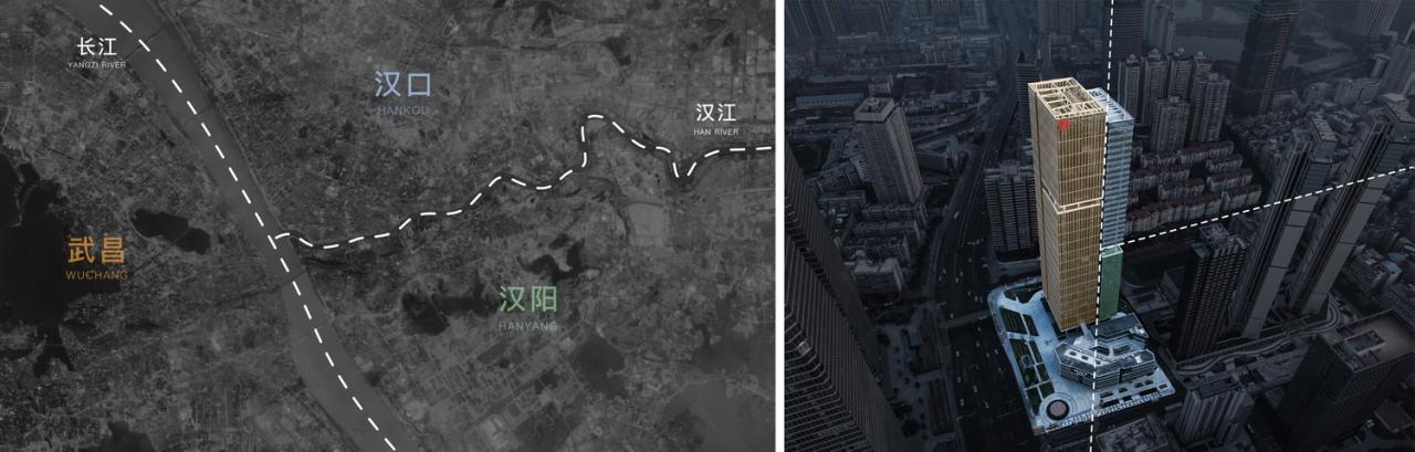 BIM建筑|城市天际线的重塑与街道生活的缝合：武汉中海中心 / 柏涛设计