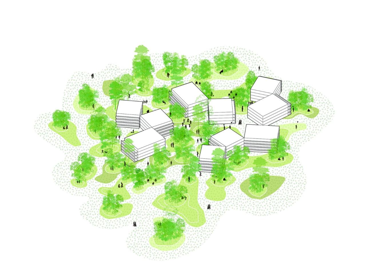 BIM建筑|天府新区海洋路中学 / MAT 超级建筑事务所