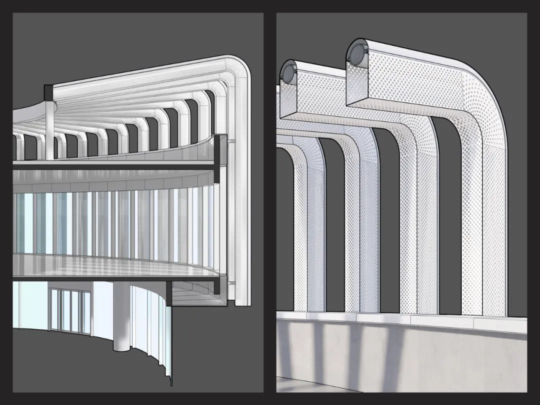 BIM建筑|兰花阁 ：‘城市山谷’中的滨河商街 / UUA