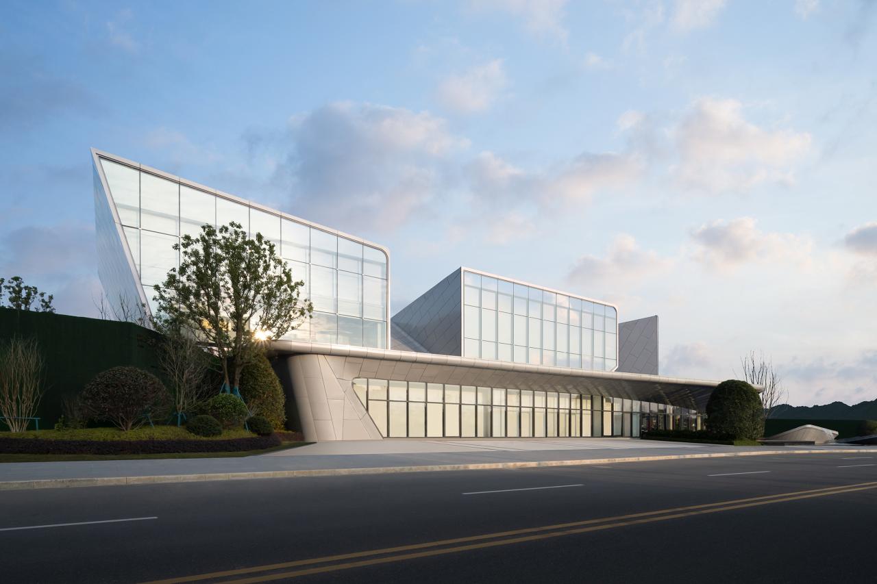 BIM建筑|赣州锦润 ▪ 滨江云宸展示中心 / 成执设计