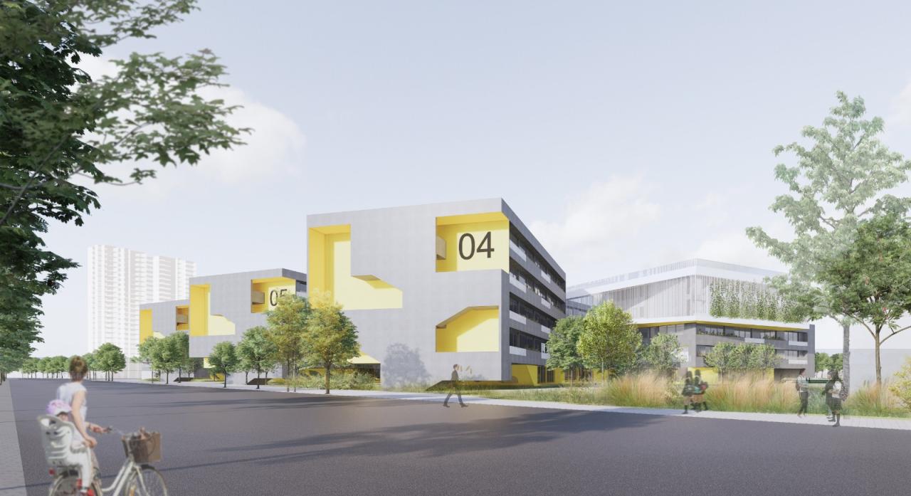 BIM建筑|天府新区海洋路中学 / MAT 超级建筑事务所